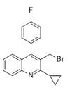 3-溴甲基-2-環丙基-4-(4'-氟苯基)喹啉對照品