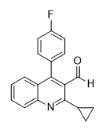 2-環丙基-4-(4-氟苯基)喹啉-3-甲醛對照品