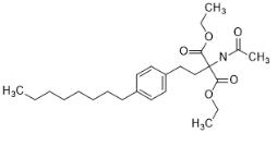 2-乙酰氨基-2-(2-(4-辛基苯基)乙基)丙二酸二乙酯對(duì)照品
