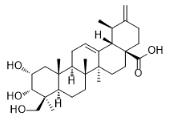 2α,3α,24-Trihydroxyursa-12,20(30)-dien-28-oic acid標(biāo)準(zhǔn)品