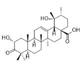 2α,19α-Dihydroxy-3-oxo-urs-12-en-28-oic acid標準品