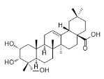 2α,3α,23-Trihydroxyolean-12-en-28-oic acid標準品