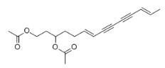 （6E，12E）-十四烷-6,12-二烯-8,10-二炔-1,3-二醇二乙酸酯標準品