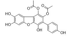 1,2-二乙酰氧基-4,7,8-三羥基-3-（4-羥基苯基）二苯并呋喃標準品