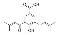 4-羥基-3-（3-甲基-2-丁烯酰基）-5-（3-甲基-2-丁烯基）苯甲酸標準品