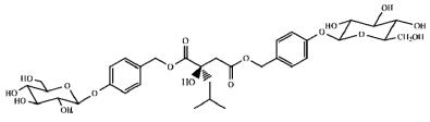 1,4-二[4-(葡萄糖氧)芐基]-2-異丁基蘋果酸酯