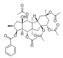 5,8,9,10,14-五乙酰氧基-3-苯甲酰氧基-15-羥基苯醌標(biāo)準(zhǔn)品