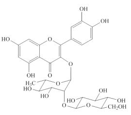 槲皮素-3-O-β-D-葡萄糖基(1-2)-α-L-鼠李糖苷對照品