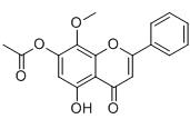 5-羥基-7-乙酰氧基-8-甲氧基黃酮標準品