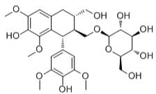 (-)-南燭木樹脂酚-9'-O-葡萄糖苷標準品