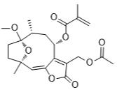 8α-（2-甲基丙烯酰氧基）-1-O-甲基陸地硫醇13-O-乙酸酯標準品