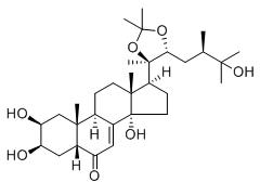 (2β,3β,5β,22R,24R)-2,3,14,25-四羥基-20,22-[亞異丙基二(氧基)]-麥角甾-7-烯-6-酮標準品