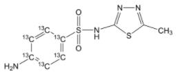 磺胺甲噻二唑-13C6溶液標準物質