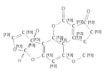 黃曲霉毒素M1-13C17溶液標準物質